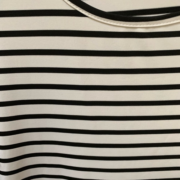 Black and White Striped T-Shirt Dress - Picture 6 of 8